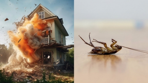 Man set his apartment on fire just after getting rid of a cockroach with insecticide
