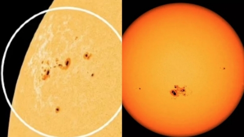 Massive sunspot 15 times wider than Earth spotted on the Sun, potentially harmful to Earth