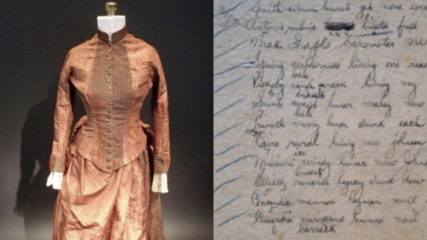 Experts reveal answer to mysterious codes hidden in 19th-century silk dress for more than 100 years