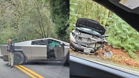 Tesla Cybertruck gets smashed by Semi-Truck Traile, leaving everyone stunned by its intact condition