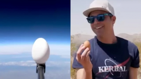 Egg magically survived after being dropped from outer space by former NASA