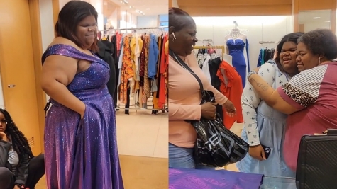 Teen who drove 6 hours to shop bursts into tears after being gifted $700 prom dress