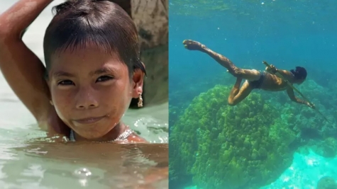 'Sea-nomad' children can change shape of their eyes to swim underwater