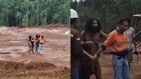 Isolated tribe beg for food to survive while miners are destroying their land for mining