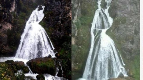 A waterfall in Peru is like a bride in a wedding dress, with a heart-rending love story behind it