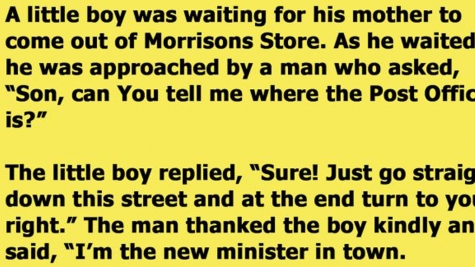 Man asks the wrong little boy how to get to the post office