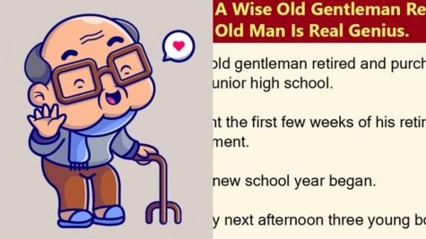 A wise old gentleman retired