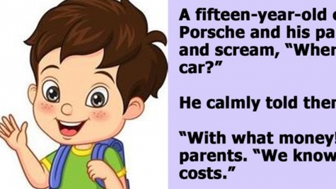 Parents concerned when their 15-year-old boy buys a porsche for $15