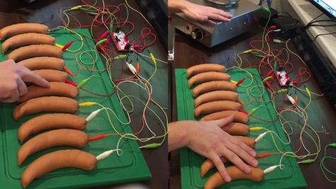 German hacker creates functioning piano from sausages