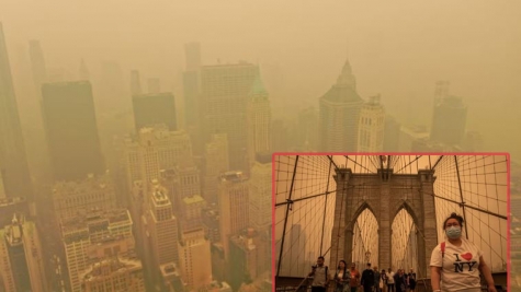 New York city engulfed by 'toxic smog': Record-breaking air pollution