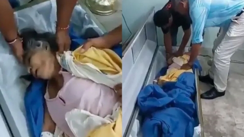 Woman suddenly wakes up in coffin at her own funeral after declared dead by doctor 