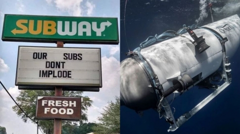 Subway restaurant criticized after putting 'Titanic' distasteful joke on sign