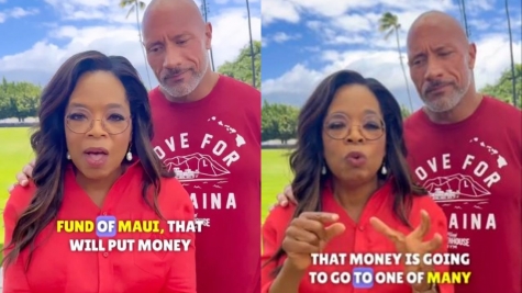 Oprah Winfrey and Dwayne Johnson were slammed for asking fans to donate  toward Maui fires 