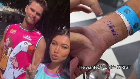 Woman who gets boyfriend’s name TATTOOED  across her forehead claims she will regret it