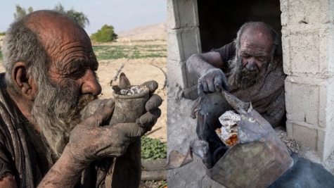 'World's dirtiest man', who went 60 YEARS without washing with water or soap 