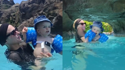 Paris Hilton responds to fan concerns over her son's life jacket being worn incorrectly