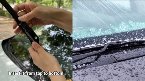 People are just spotting the hidden button to fix wiper blades 