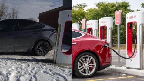 Tesaler owner forced to stop six times one day to charge their vehicle on cold-weather road trip