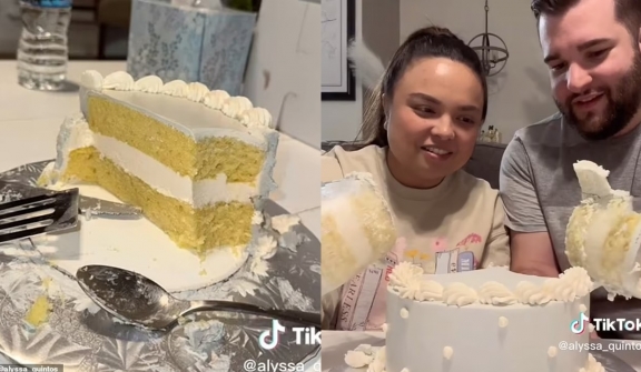 'Couple's gender reveal party ends up in tears after bakery filled cake with WHITE icing