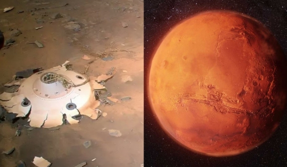 Nasa helicopter suddenly discovers mysterious debris  'otherworldly' on the surface of Mars