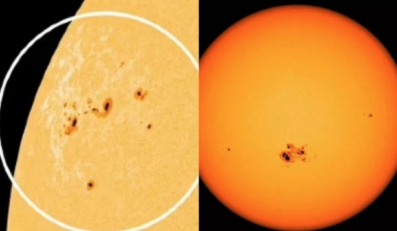 Massive sunspot 15 times wider than Earth spotted on the Sun, potentially harmful to Earth