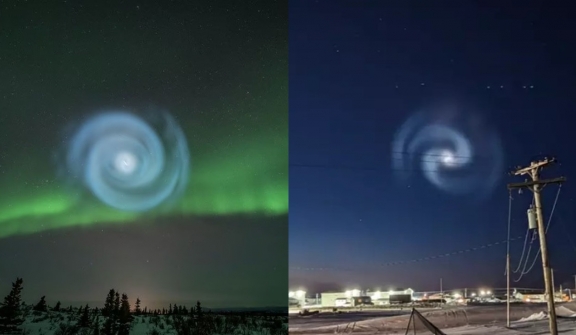 People were stunned after witnessing mysterious giant spirals in the sky