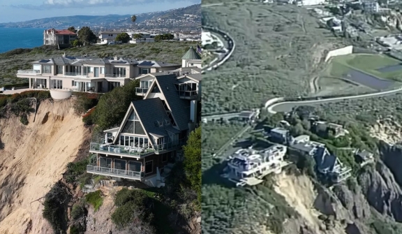 Three $40-million mansions hung on edge of dangerous cliff leave people concerned