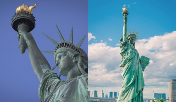 What does the Statue of Liberty's torch look like after being closed for over 100 years?