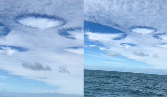 NASA discovers mysterious holes in Florida's clouds that can be seen from space regarding UFO reports