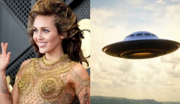 Miley Cyrus revealed that she encountered UFO while driving through California