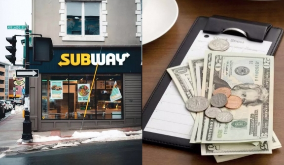 People get furious as Subway charges customers 10% service fee to pay for workers’ wages