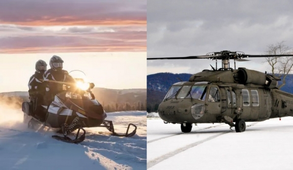 Man sues government for $9,500,000 after crashing his snowmobile into Black Hawk helicopter