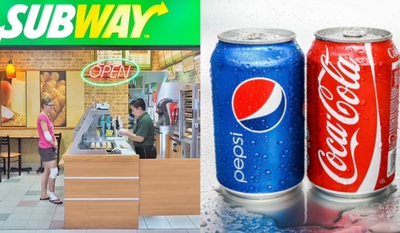 Subway fast-food chain faces backlash as the first chain to switch from Coke to Pepsi product