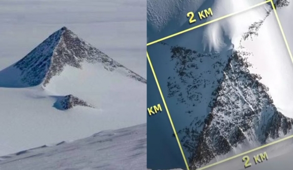 Experts discover bizarre 'pyramid' lurking under the ice in Antarctica, raising numerous wild conspiracy theories