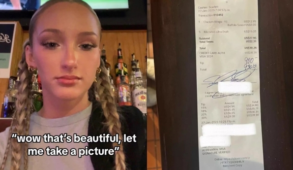 Bartender baffled after customer tips $900 for bizarre demand