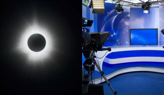 News station suddenly broadcasted man's private part instead of solar eclipse on live TV