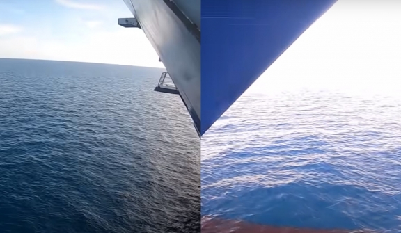 Man reveals spooky footage after dropping GoPro underneath a cruise ship