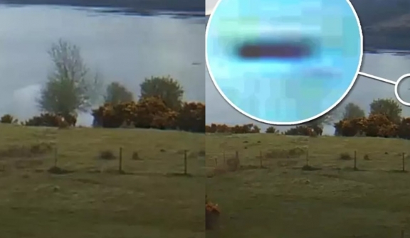 Man captures mysterious 18ft shape while searching for Loch Ness Monster