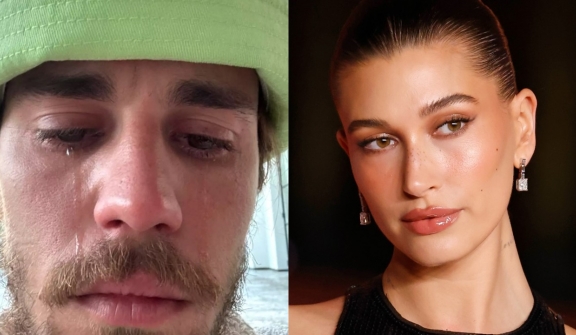 Hailey Bieber responds to Justin Bieber's online photos showing him crying