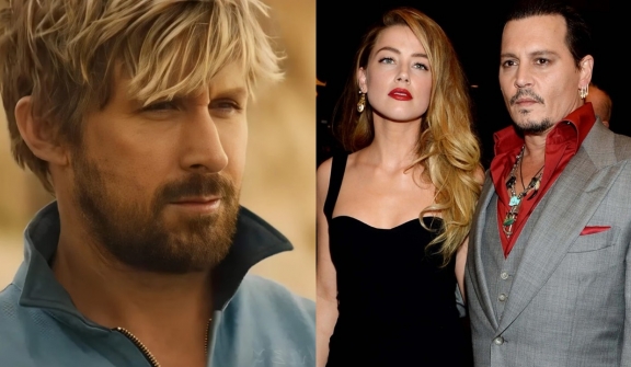 Ryan Gosling's new film receives backlash for 'joke' involving Johnny Depp and Amber Heard