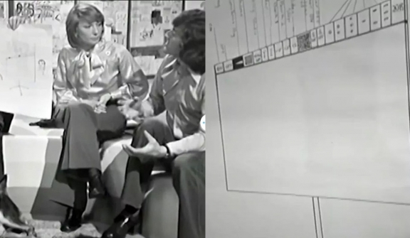 'Time traveler' predicted flat-screen smart TV 50 years ago on Blue Peter