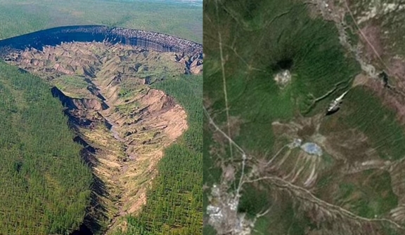 Scientists find expanding 'Gateway to Hell' in Siberia visible from space