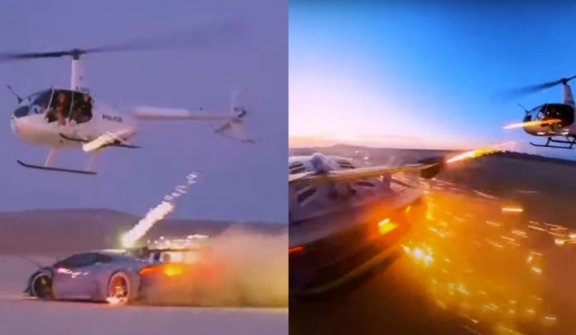 YouTuber faces 10 years in prison after shooting fireworks from helicopter at a Lamborghini