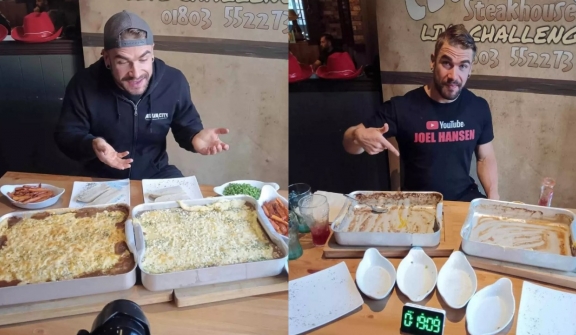 Man suffered 'food coma' for 10 hours after challenging himself to eat 24 cottage pies