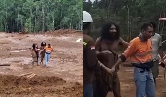 Isolated tribe beg for food to survive while miners are destroying their land for mining