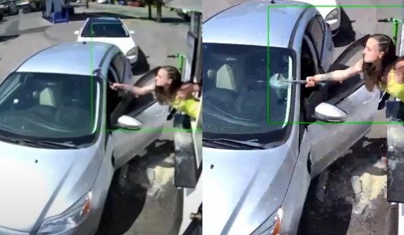 Furious barista breaks customer's windshield after getting drinks thrown in face