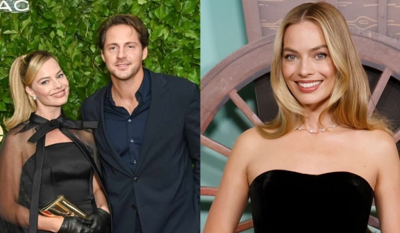 Margot Robbie is expecting to welcome her first baby with husband Tom Ackerley