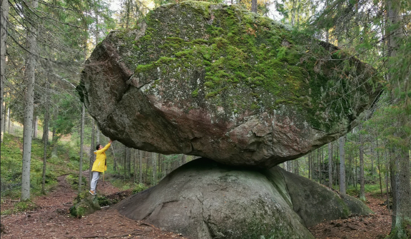 Kummakivi balancing rock: a testament to nature's astonishing feats