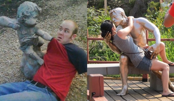 Top 23 unique poses with super funny statues