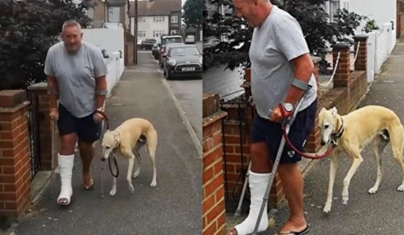 Owner lost £300 after his dog pretended to be lame and imitated owner's broken leg